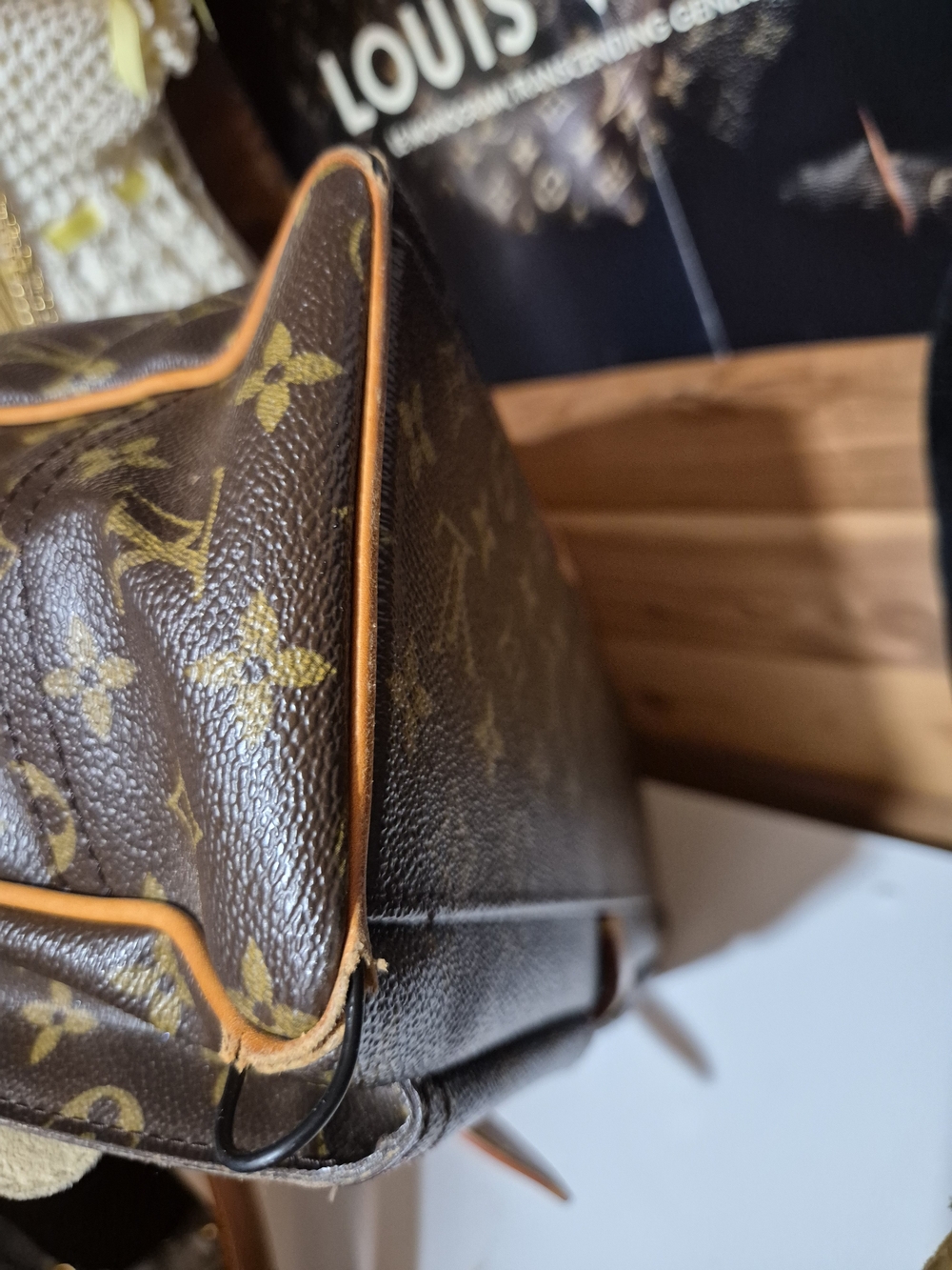 Louis Vuitton Brown Monogram Canvas Satchel with Vachetta Leather Trim - Picture 8 of 10